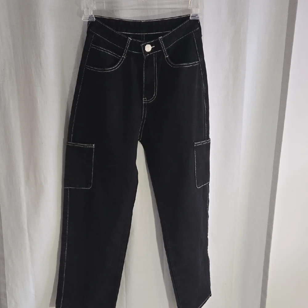 Stylish Black Kids' Jeans with Contrast Stitching